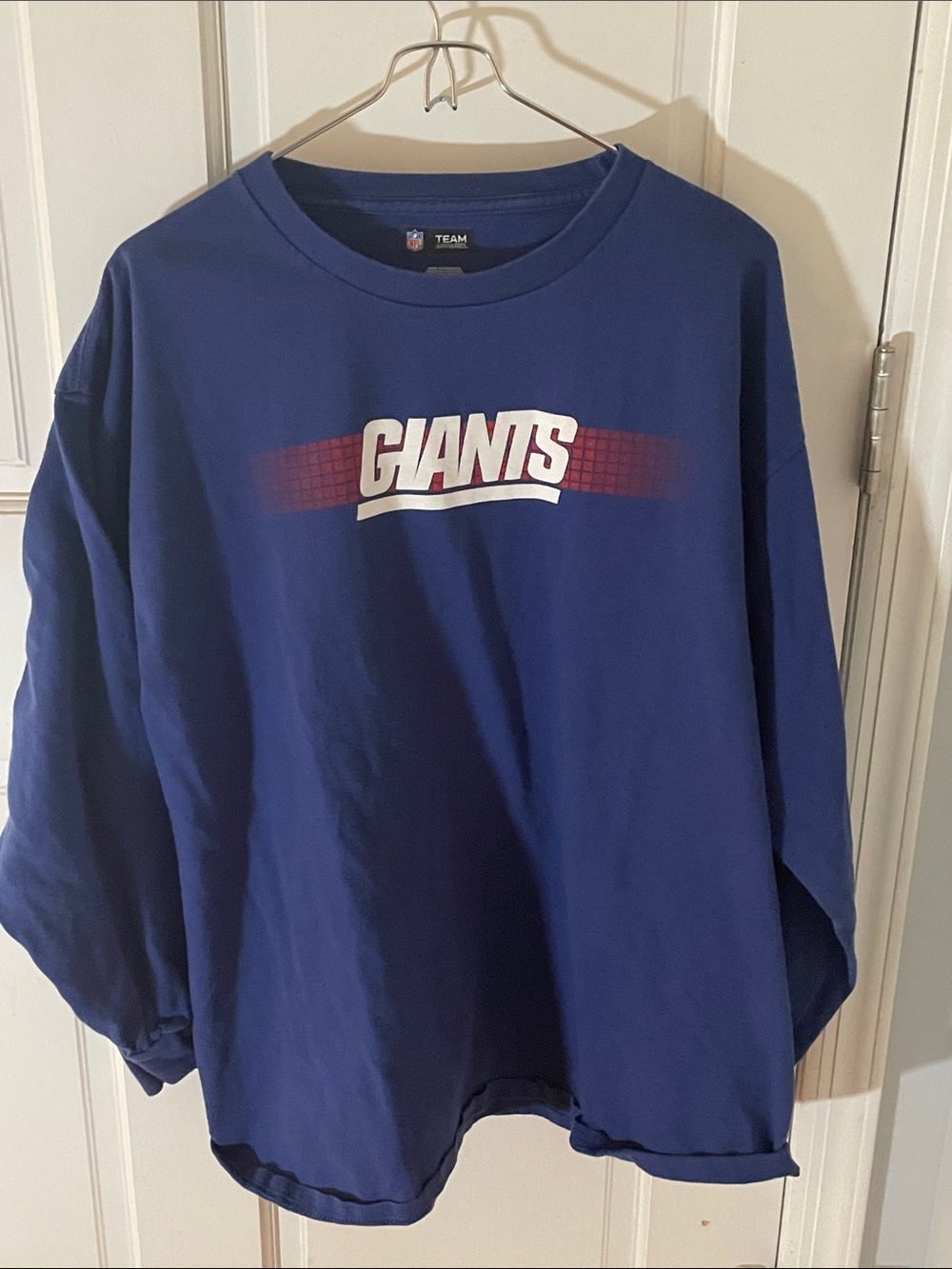 Giants Mens Size XL Long-Sleeve Crewneck Shirt - Blue